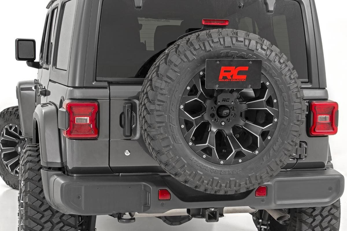 Rough Country Jeep License Plate Adapter 18-20 Wrangler JL Rough Country
