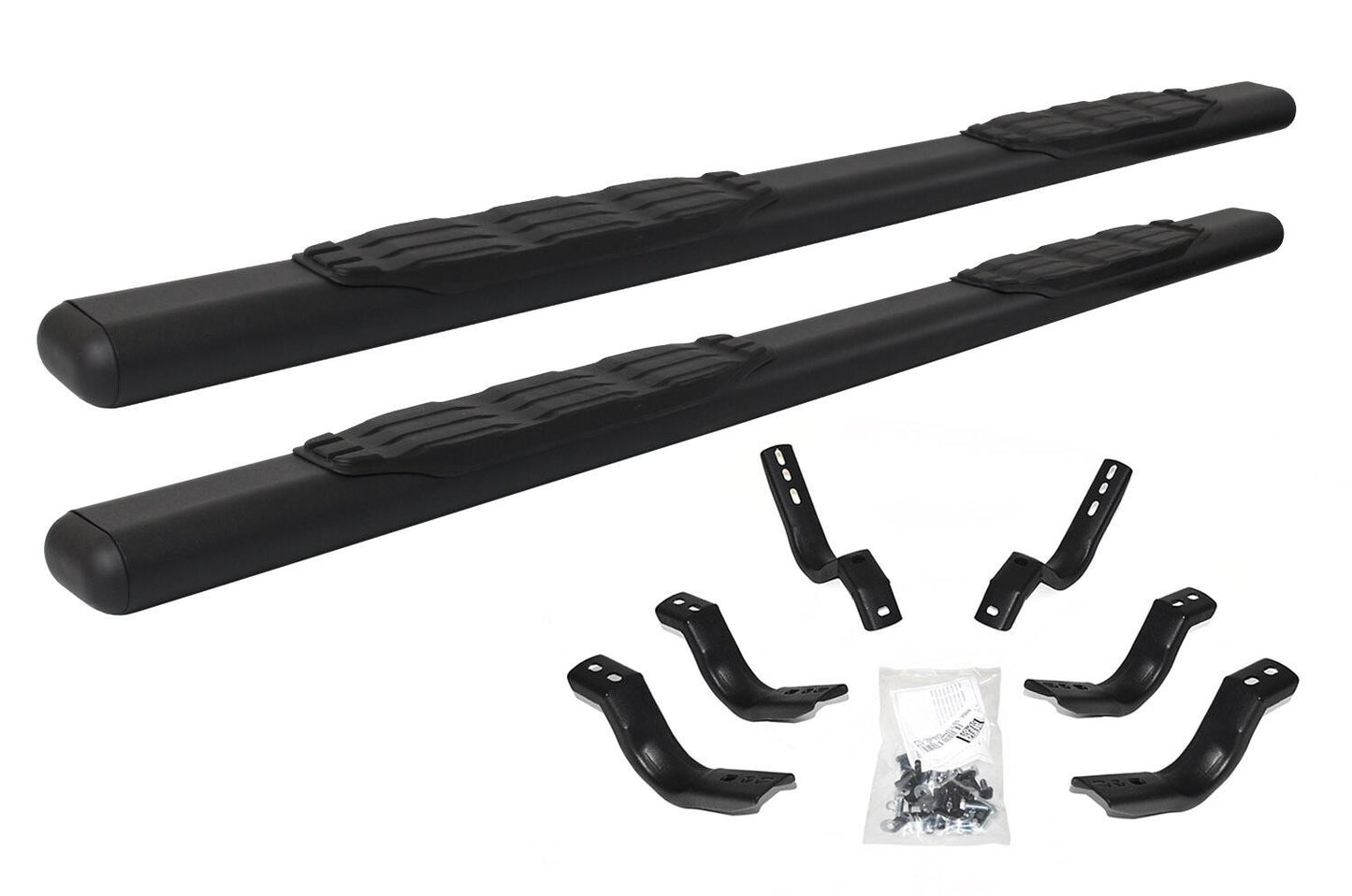 5 Inch 1000 Series Side Steps with Mounting Brackets Kit Textured Black 2007-2018 Silverado/Sierra 1500 2015-2018 Silverado/Sierra 2500 HD/3500 HD Go Rhino