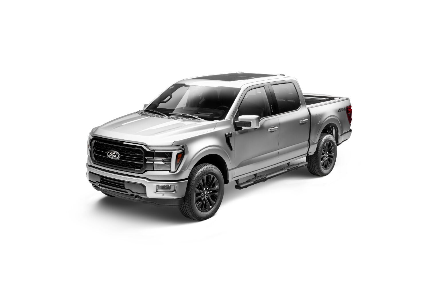 5 Inch 1000 Series Side Steps with Mounting Brackets Kit Textured Black 2015-2026 Ford F-150/ F-250/F-350 Go Rhino-6