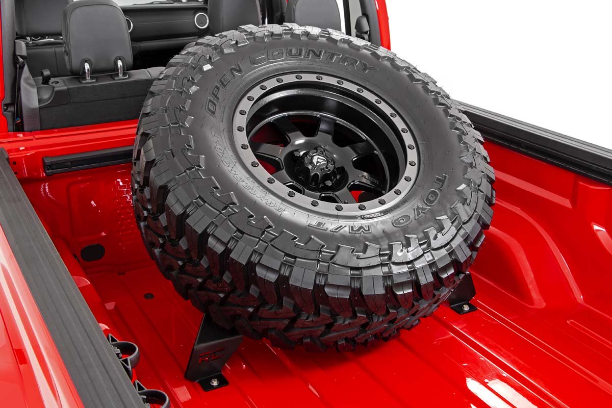 Rough Country Bed Mounted Tire Carrier 20-Up Jeep Gladiator Rough Country