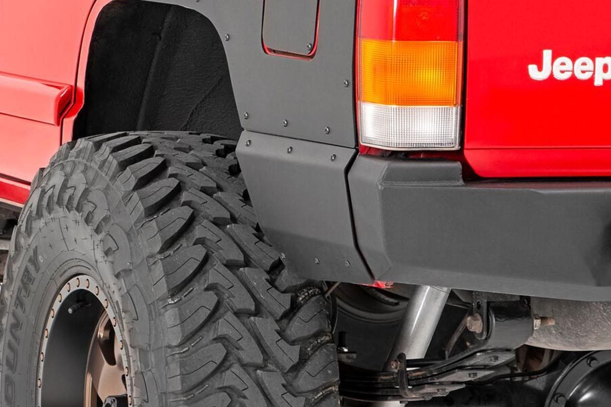 Quarter Panel Armor Rear Jeep Cherokee XJ 2WD/4WD (1984-1996) Rough Country-1