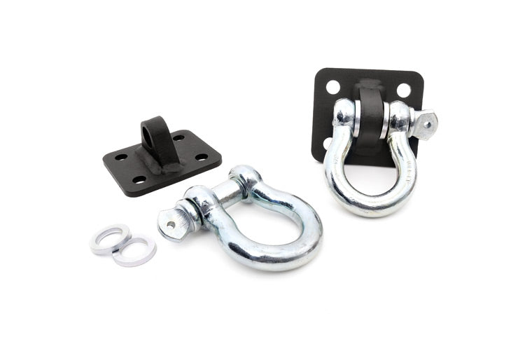 Rough Country Jeep D-Ring Kit RC Bumpers 04-06 4WD Jeep Wrangler TJ Rough Country