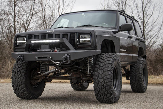Lower Door Armor 4 Door Jeep Cherokee XJ 2WD/4WD (1984-2001) Rough Country-1