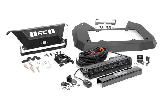 Rough Country Jeep Spare Tire Delete Kit w/8 Inch LED 18-20 Wrangler JL Rough Country