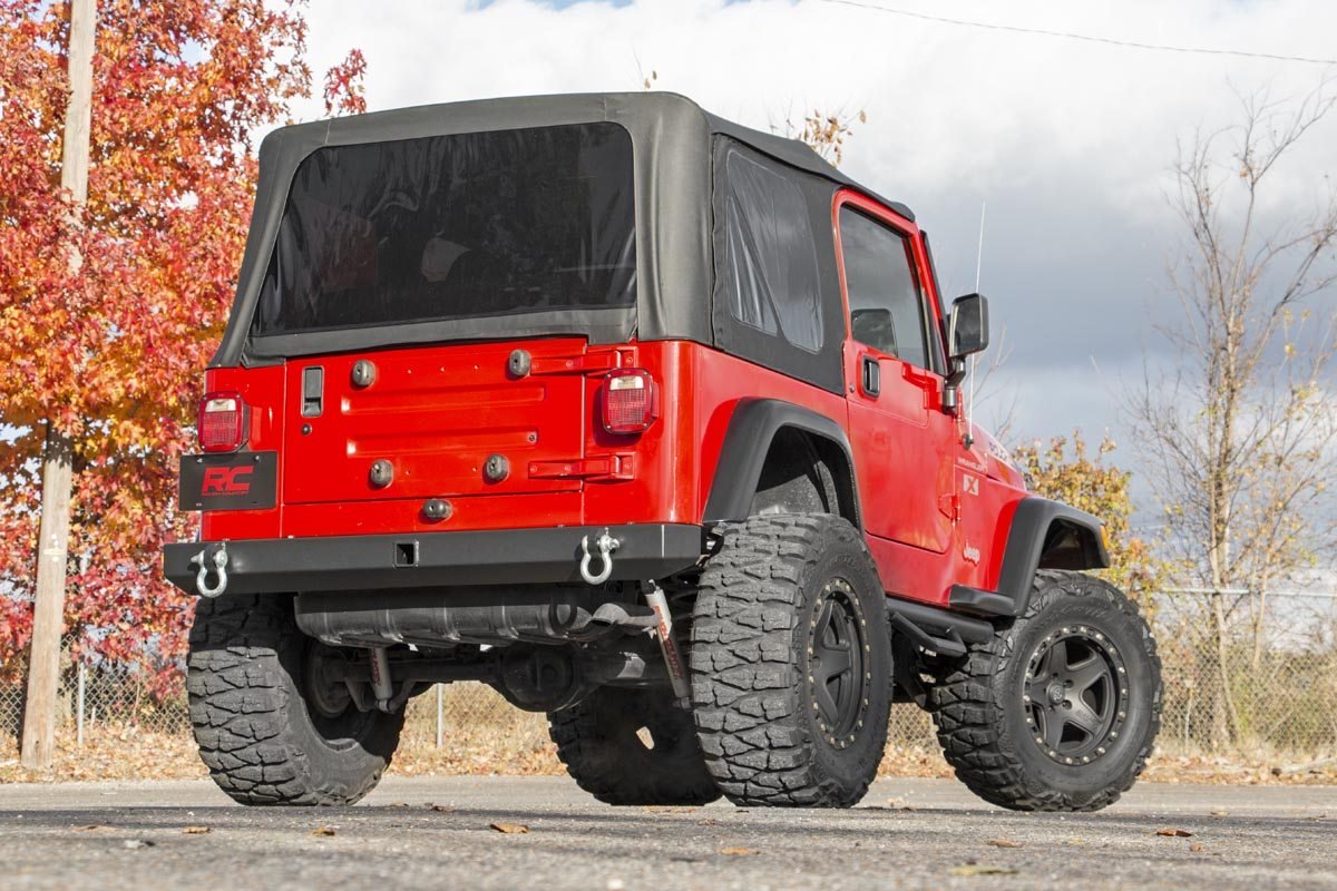 Jeep Classic Full Width Rear Bumper 87-06 Wrangler YJ/TJ Rough Country-6