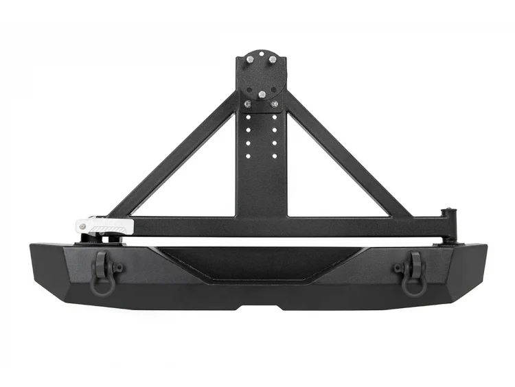 Rough Country Jeep Rock Crawler Rear HD Bumper w/Tire Carrier 07-18 Wrangler JK Rough Country