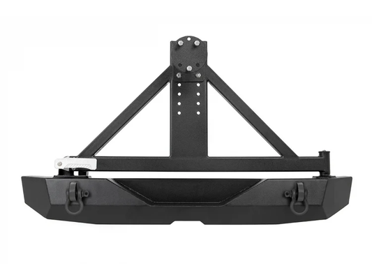 Rough Country Jeep Rock Crawler Rear HD Bumper w/Tire Carrier 07-18 Wrangler JK Rough Country