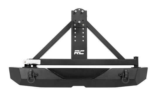 Rear Bumper Rock Crawler Tire Carrier Jeep Wrangler JK/Wrangler Unlimited (07-18) Rough Country-1