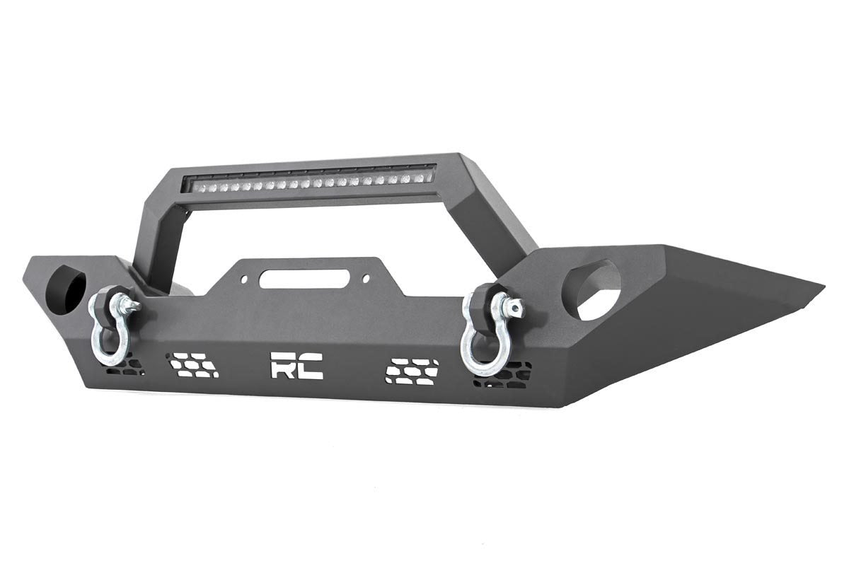 Rough Country Jeep Full Width Front LED Winch Bumper JK, JL, Gladiator JT Rough Country