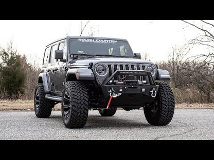 Jeep Stubby Front Trail Bumper 18-20 Wrangler JL and 20-Present Gladiator JT Rough Country-2