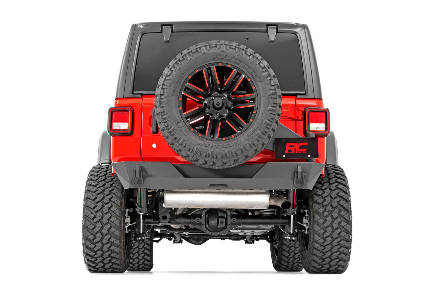 Rough Country Jeep JL Rear Trail Bumper with Tire Carrier For 18-Pres Wrangler JL 4WD Rough Country