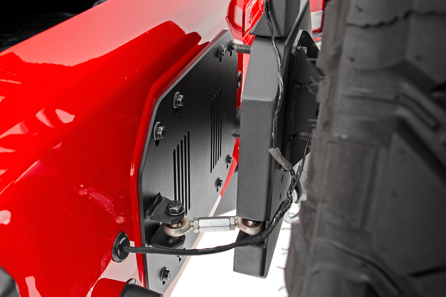 Rough Country Jeep JL Rear Trail Bumper with Tire Carrier For 18-Pres Wrangler JL 4WD Rough Country