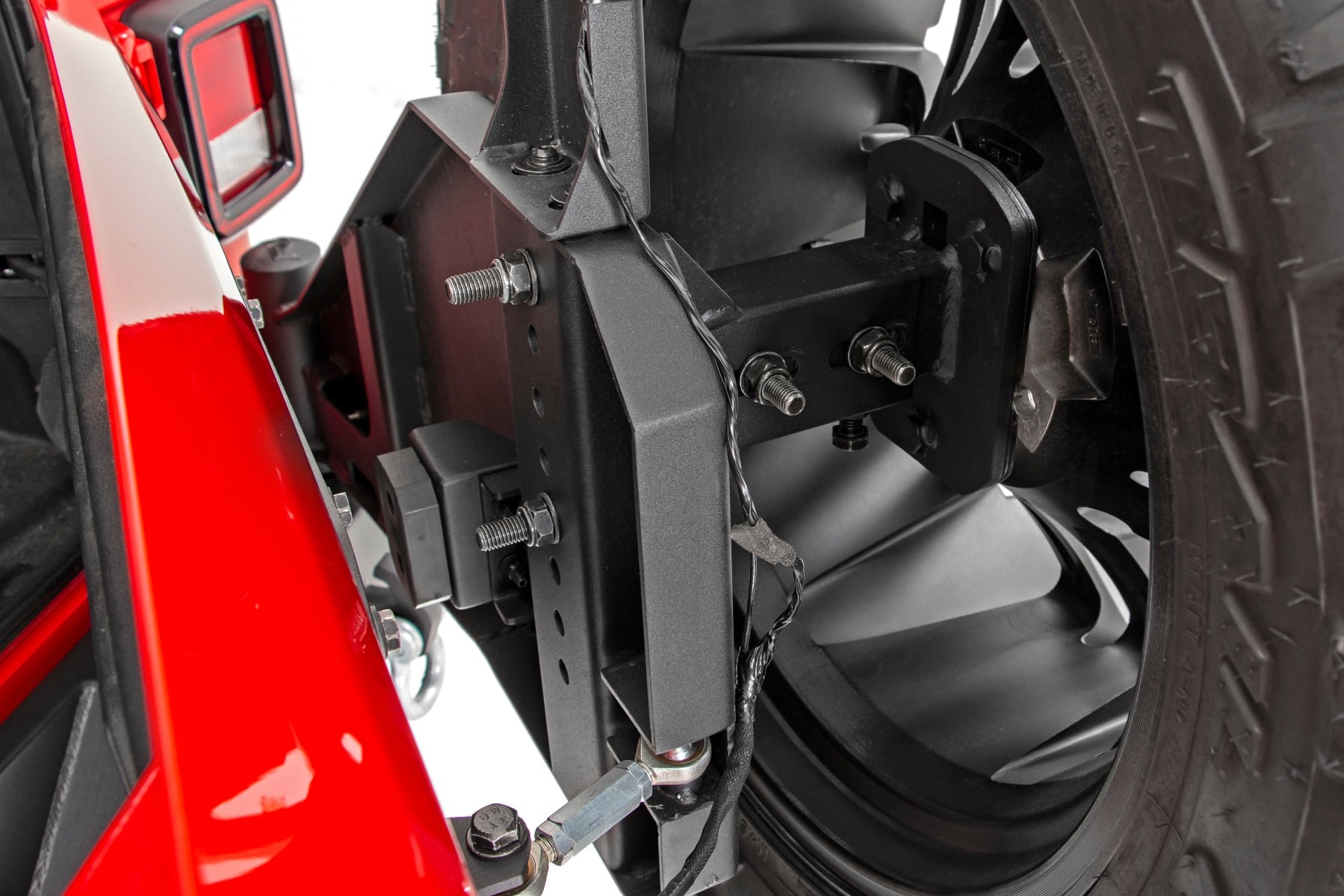 Rear Bumper Trail Tire Carrier Jeep Wrangler JL (18-26)/Wrangler Unlimited (18-26) Rough Country-4