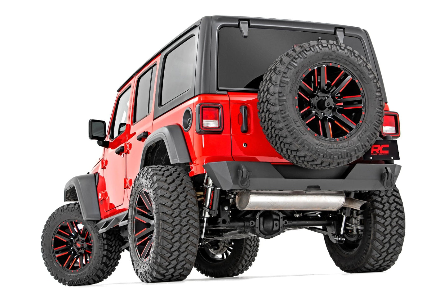 Rear Bumper Trail Tire Carrier Jeep Wrangler JL (18-26)/Wrangler Unlimited (18-26) Rough Country-1