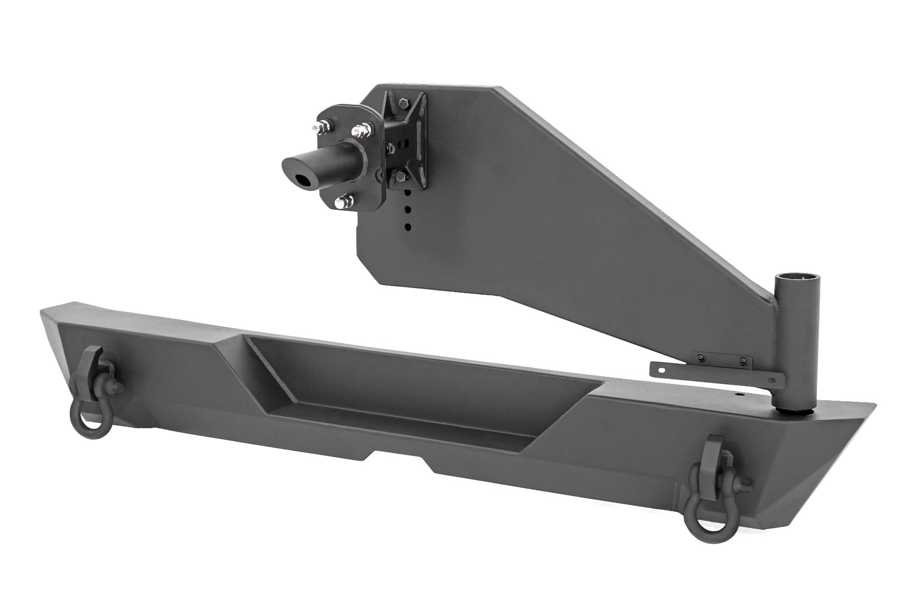 Rear Bumper Trail Tire Carrier Jeep Wrangler JL (18-26)/Wrangler Unlimited (18-26) Rough Country-2