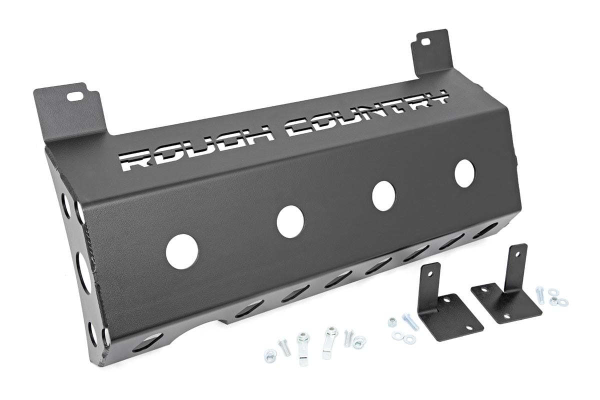Skid Plate Muffler Jeep Wrangler JL/Wrangler Unlimited 4WD (2018-2026) Rough Country-2