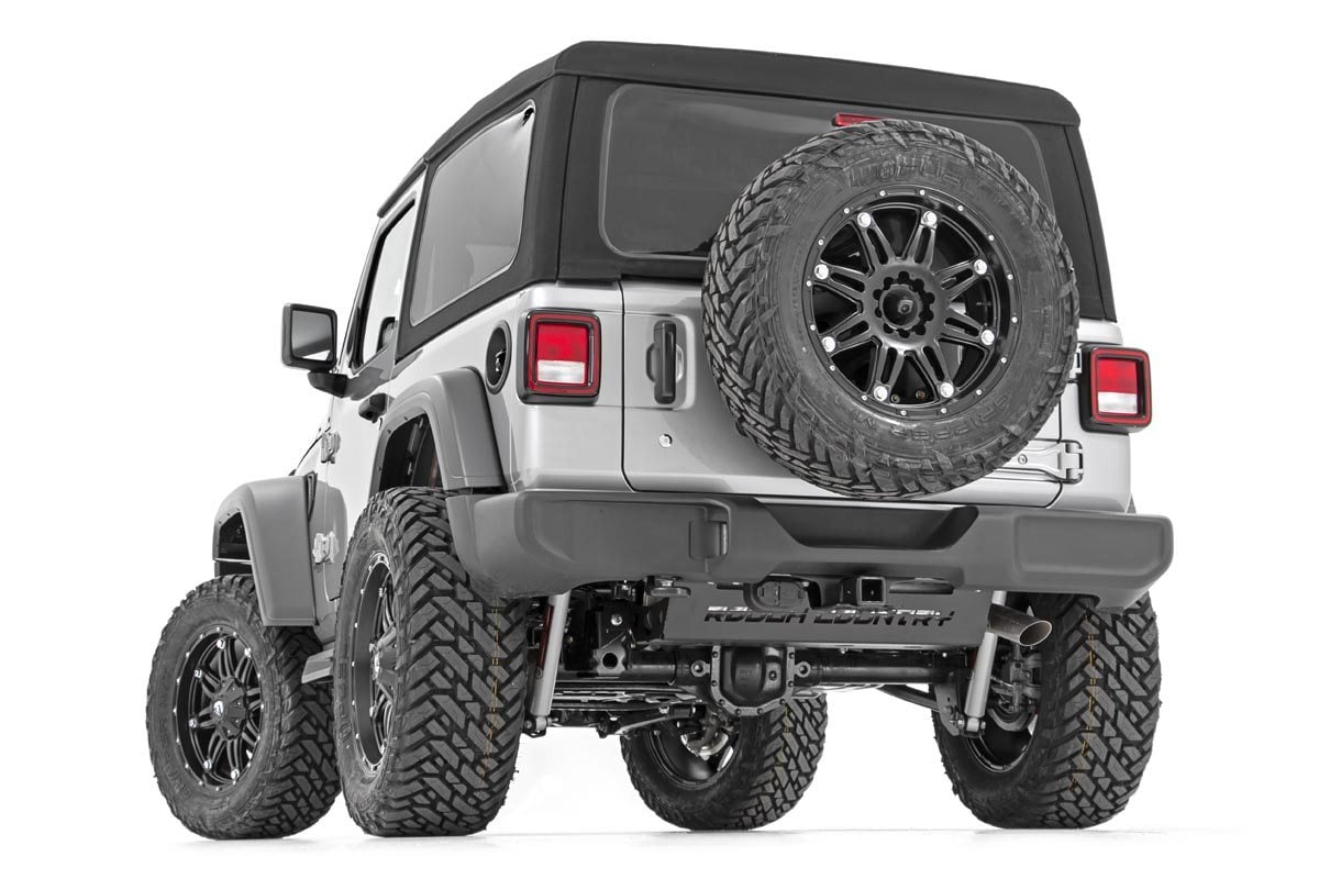 Skid Plate Muffler Jeep Wrangler JL/Wrangler Unlimited 4WD (2018-2026) Rough Country-3
