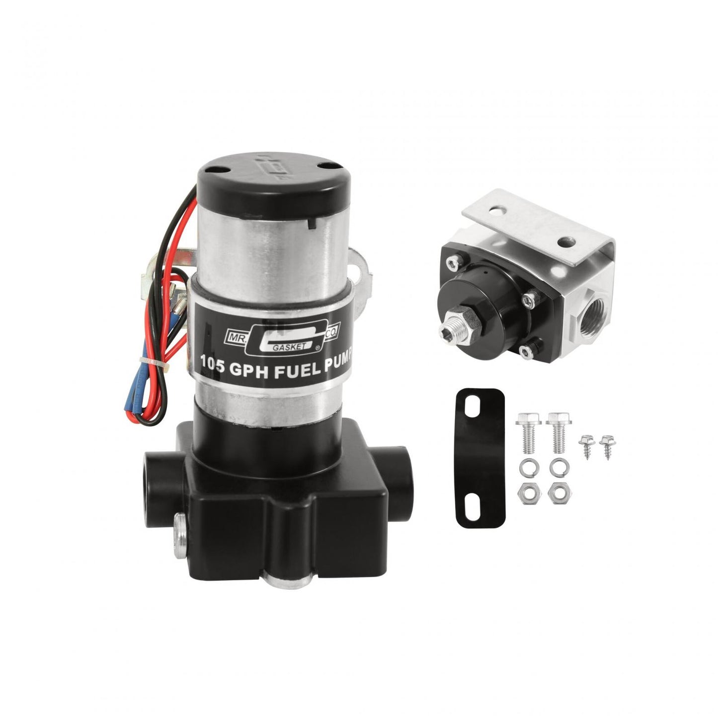Electric Fuel Pump with Regulator 105 GPH For Carbureted Gasoline Applications Only Mr Gasket