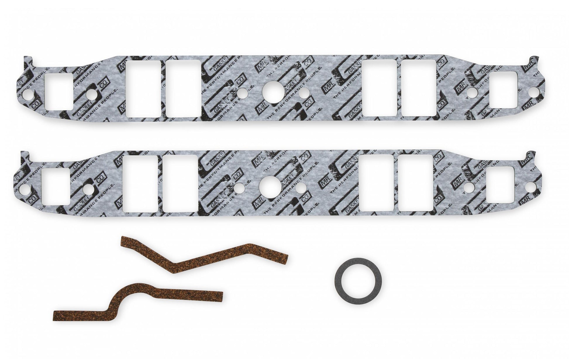 Performance Intake Manifold Gaskets .125 Inch Thick Fits 1955-1991 Chevrolet 262-400 Small Block Small Modified Port & bolt locations. 1.31 Inch x 2.13 Inch Mr Gasket
