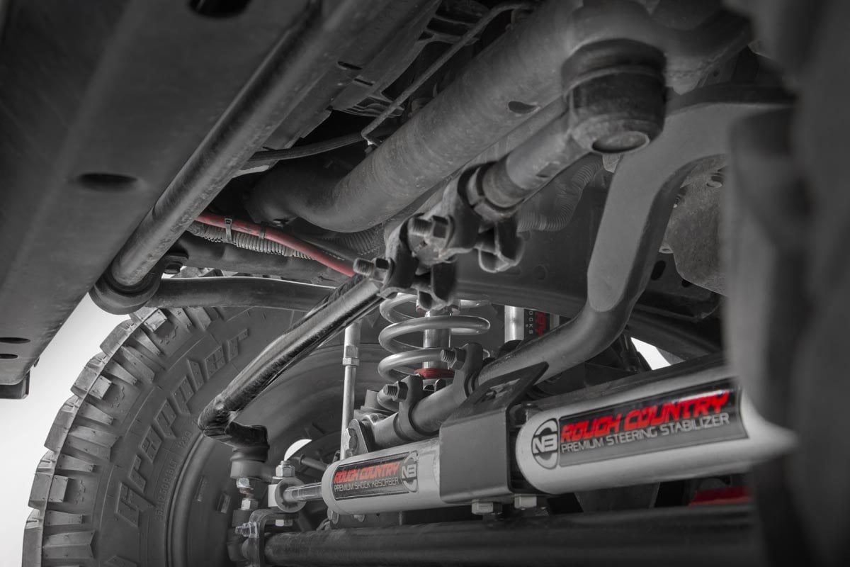 High Steer Kit Track Bar Bracket Combo Jeep Wrangler JK/Wrangler Unlimited (07-18) Rough Country-2
