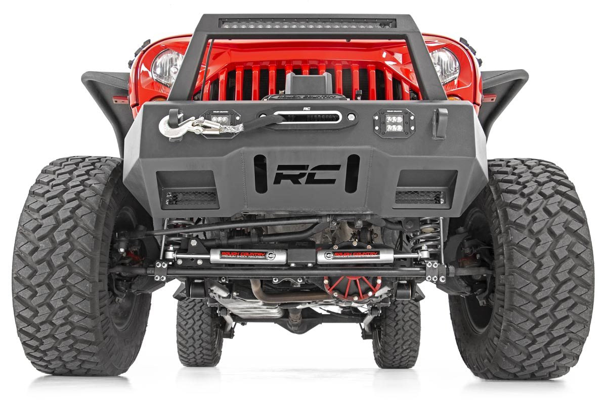 High Steer Kit Track Bar Bracket Combo Jeep Wrangler JK/Wrangler Unlimited (07-18) Rough Country-4