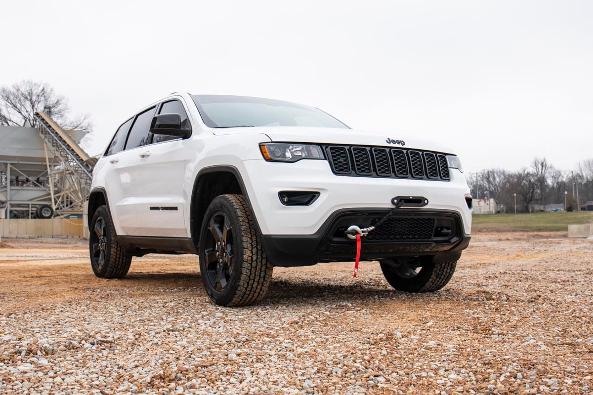 Hidden Winch Mount Jeep Grand Cherokee WK2 4WD (2014-2020) Rough Country-3