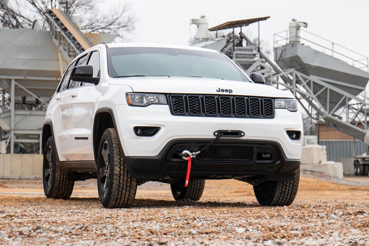 Hidden Winch Mount Jeep Grand Cherokee WK2 4WD (2014-2020) Rough Country-5