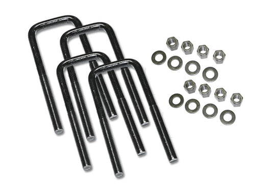 U-Bolt 4 Pack 9/16 x 3 x 9 Sq with Hardware Superlift-1