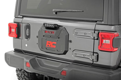 Jeep Spare Tire Delete Kit w/8 Inch Chrome Series LED 18-20 Wrangler JL Rough Country-2