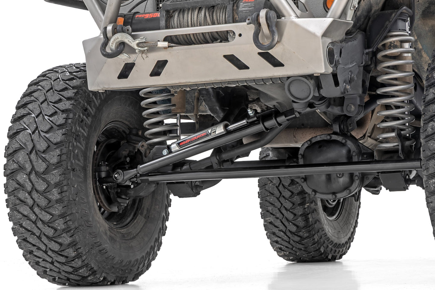 HD Steering Kit V2 Stabilizer Combo Jeep Cherokee XJ/Comanche MJ/Wrangler TJ Rough Country-2