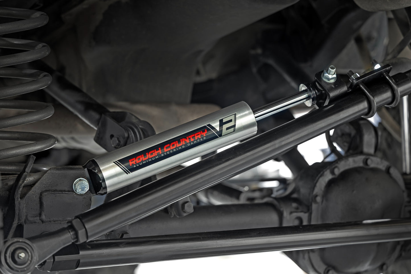 HD Steering Kit V2 Stabilizer Combo Jeep Cherokee XJ/Comanche MJ/Wrangler TJ Rough Country-3