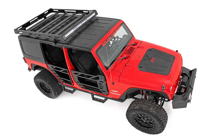 Roof Rack Black Series Lights Jeep Wrangler JK/Wrangler Unlimited (07-18) Rough Country-2
