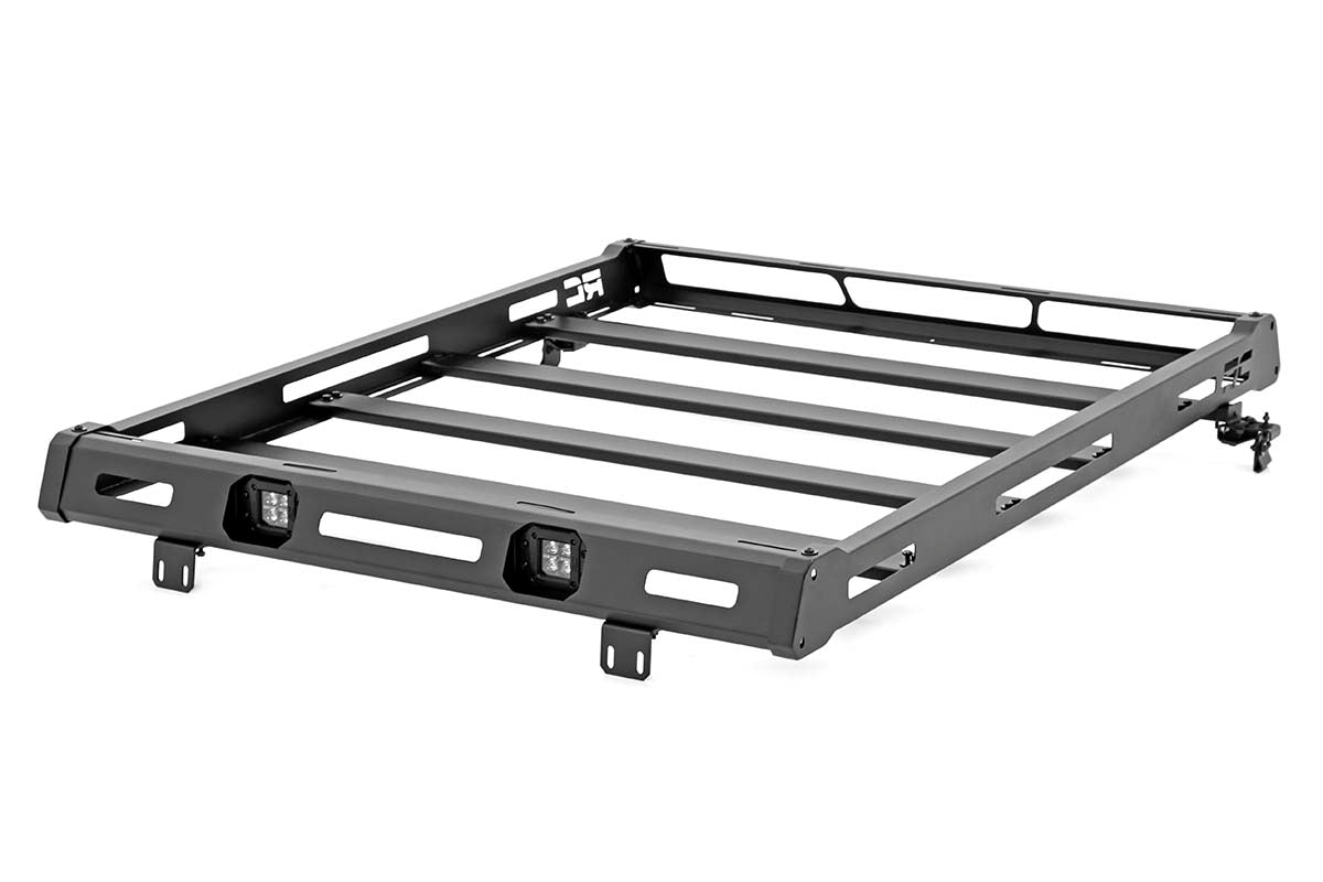Roof Rack Black Series Lights Jeep Wrangler JK/Wrangler Unlimited (07-18) Rough Country-3