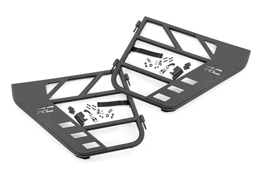 Rough Country Rear Tubular Doors 20-22 Jeep Gladiator JT/18-22 Wrangler JL Rough Country