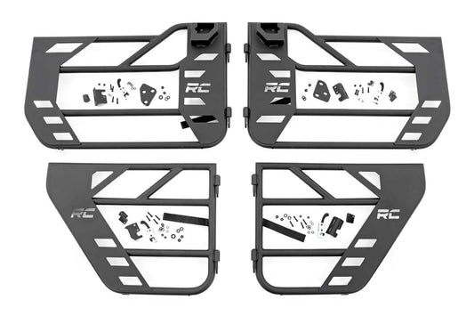 Tubular Doors Front and Rear Jeep Gladiator JT/Wrangler JL 4WD (18-26) Rough Country