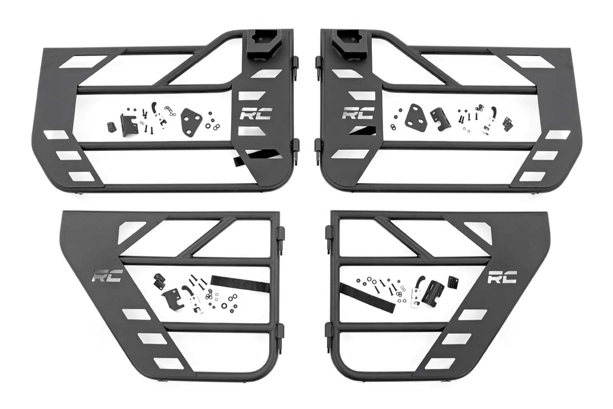 Tubular Doors | Front and Rear | Jeep Gladiator JT/Wrangler JL 4WD (18-24) Rough Country