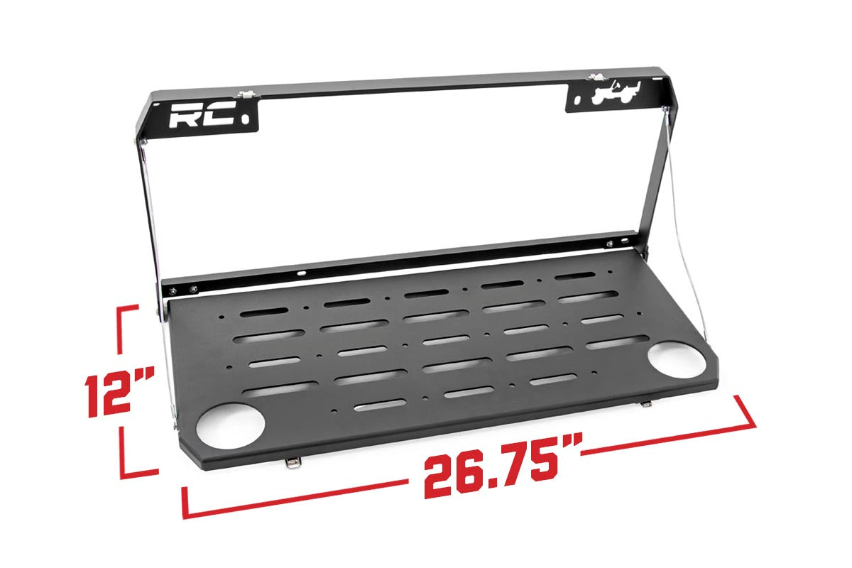 Rough Country Jeep Folding Tailgate Table 18-20 Wrangler JL / JLU Rough Country