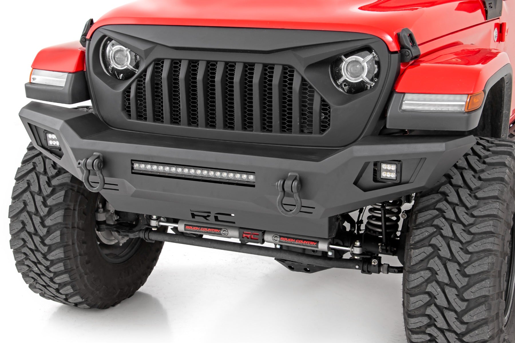 Rough Country Front Bumper Skid Plate 20-Up Jeep Gladiator JT/18-22 Wrangler JL Rough Country