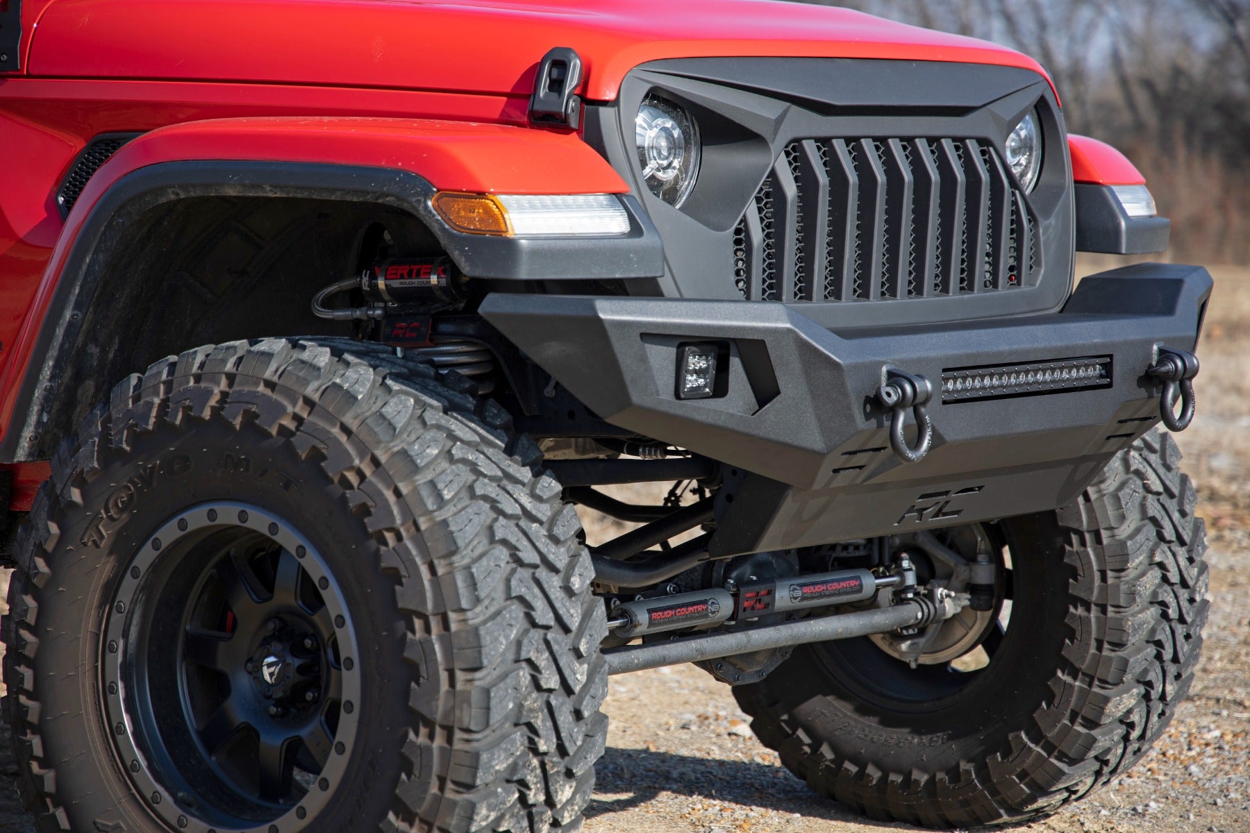 Rough Country Front Bumper Skid Plate 20-Up Jeep Gladiator JT/18-22 Wrangler JL Rough Country
