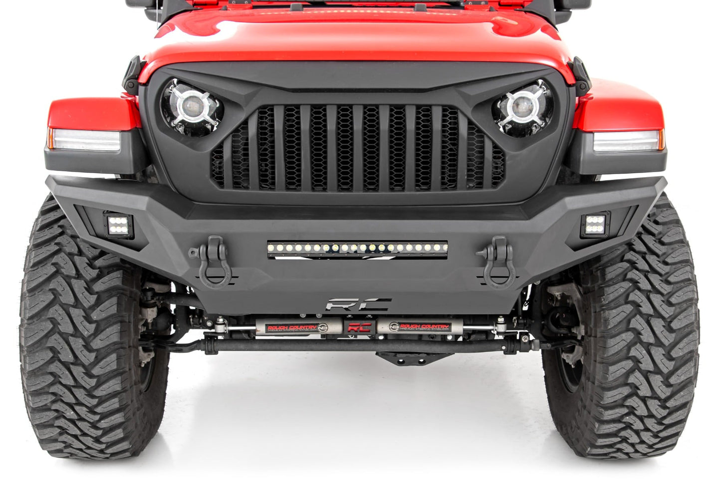Front Bumper Skid Plate Jeep Gladiator JT/Wrangler JK & JL/Wrangler Unlimited 4WD Rough Country-3
