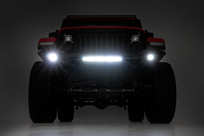 Front Bumper Skid Plate Jeep Gladiator JT/Wrangler JK & JL/Wrangler Unlimited 4WD Rough Country-4