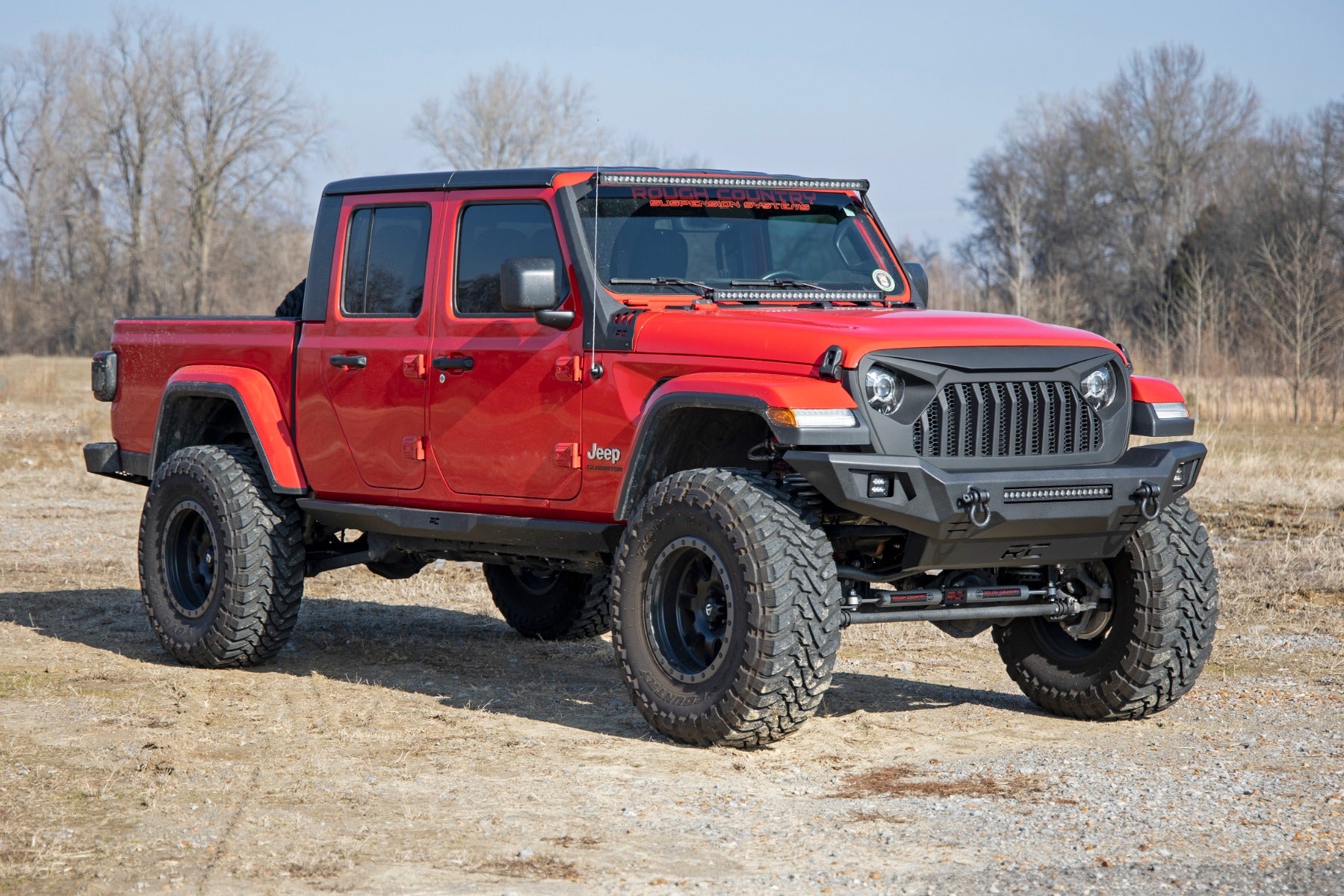 Rough Country Front Bumper Skid Plate 20-Up Jeep Gladiator JT/18-22 Wrangler JL Rough Country