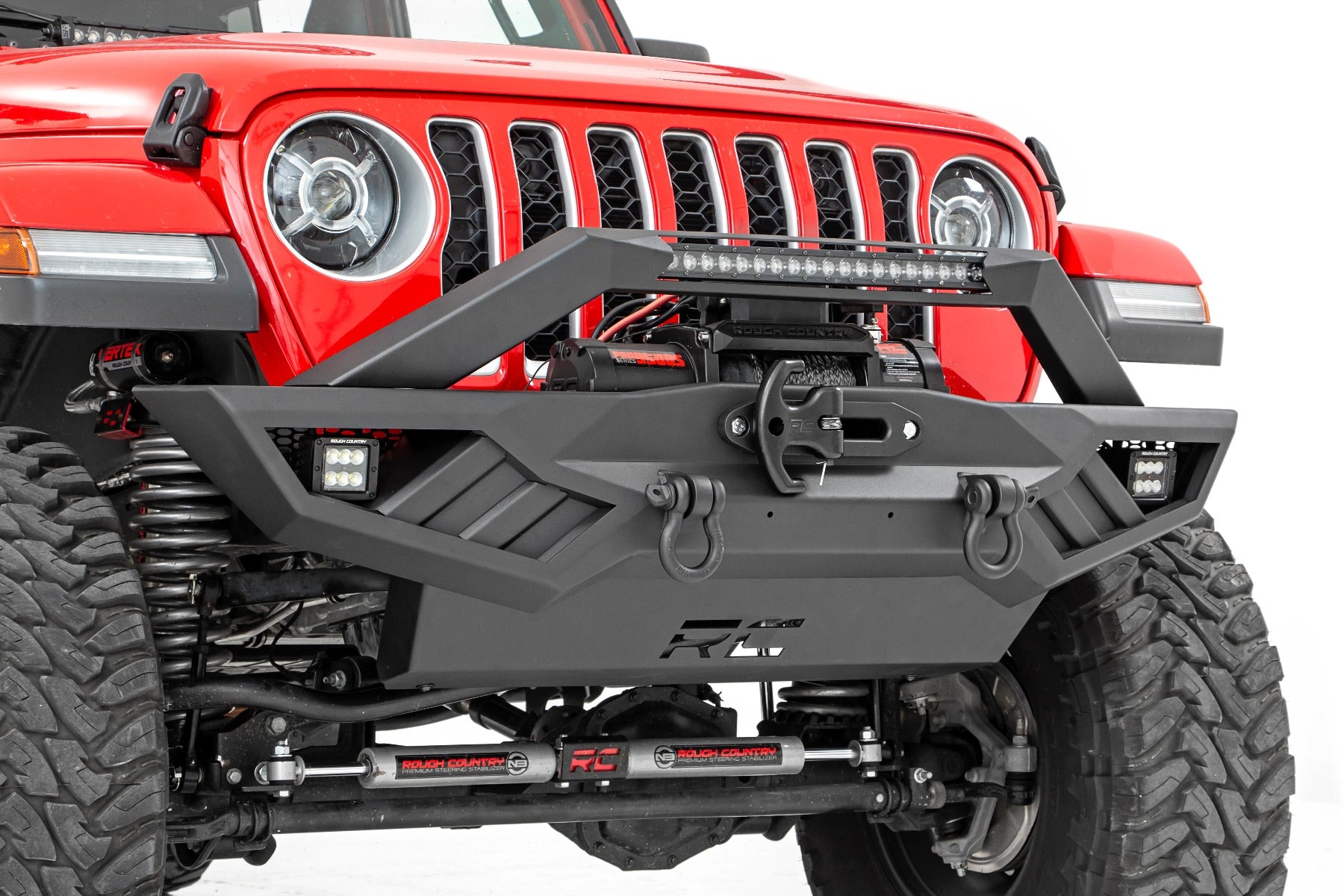 Rough Country Jeep Full Width Off-Road Front Bumper For JK,JL, Gladiator JT Rough Country