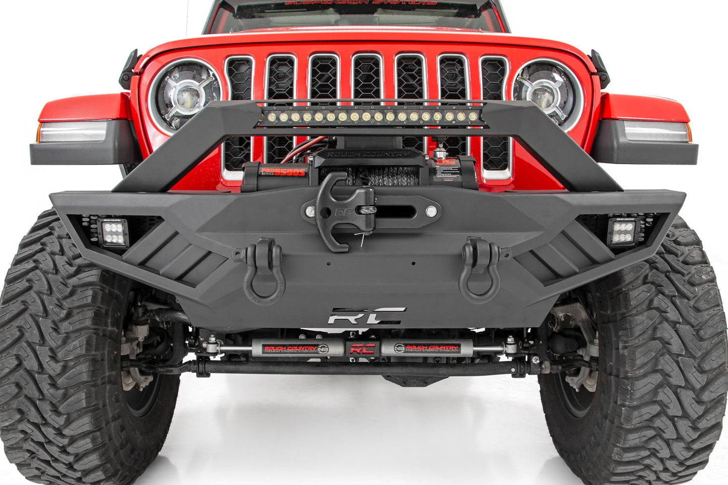 Rough Country Jeep Full Width Off-Road Front Bumper For JK,JL, Gladiator JT Rough Country