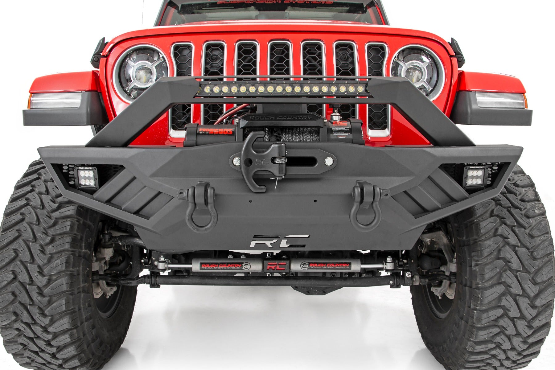 Rough Country Jeep Full Width Off-Road Front Bumper For JK,JL, Gladiator JT Rough Country