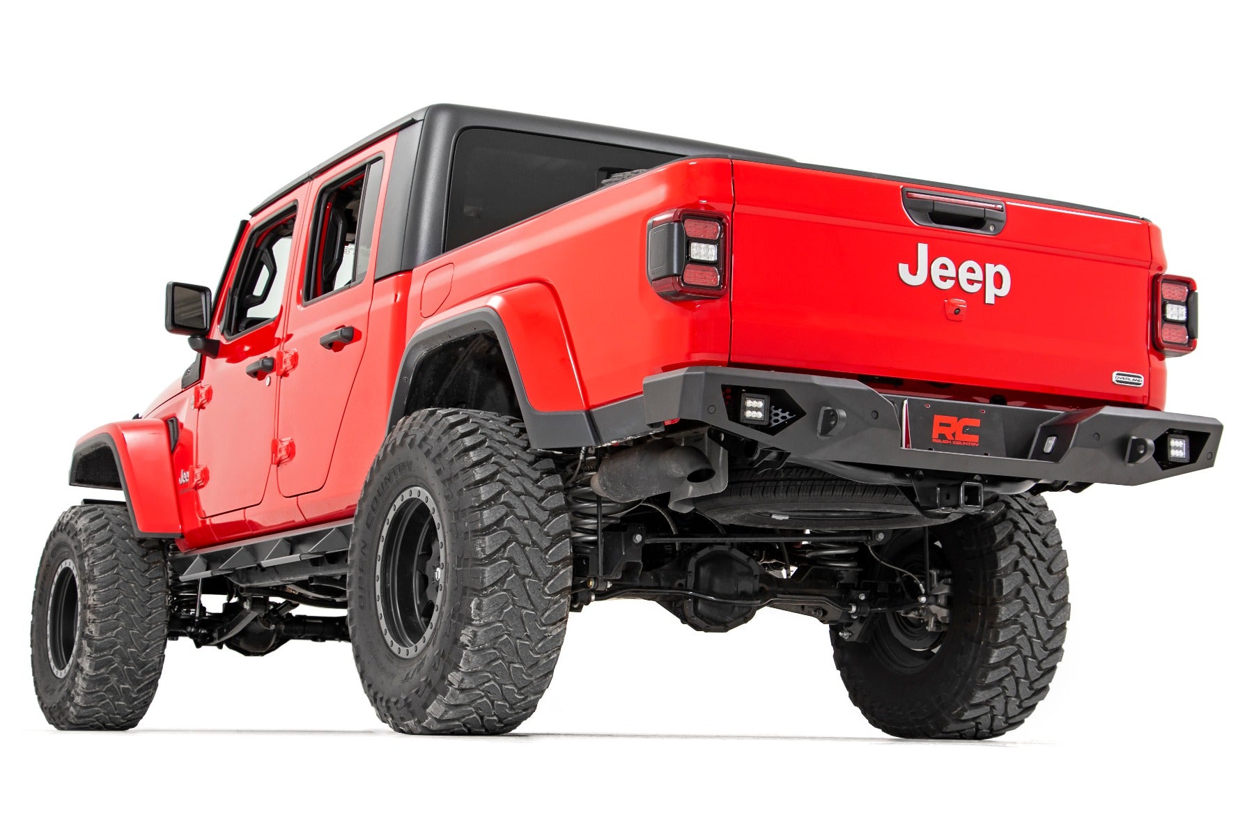 Rough Country Jeep Heavy-Duty Rear LED Bumper For 20- Up Gladiator Rough Country