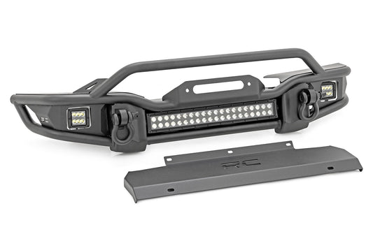 Front Winch Bumper Tubular Skid Plate Jeep Gladiator JT/Wrangler JK & JL/Wrangler Unlimited Rough Country-1