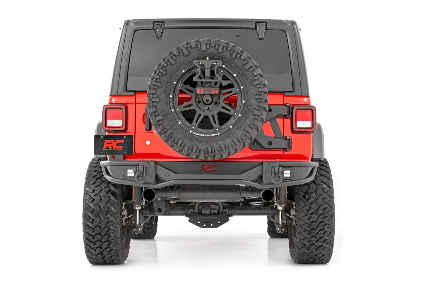 Rough Country Rear Bumper Tubular 18-22 Jeep Wrangler JL 4WD Rough Country