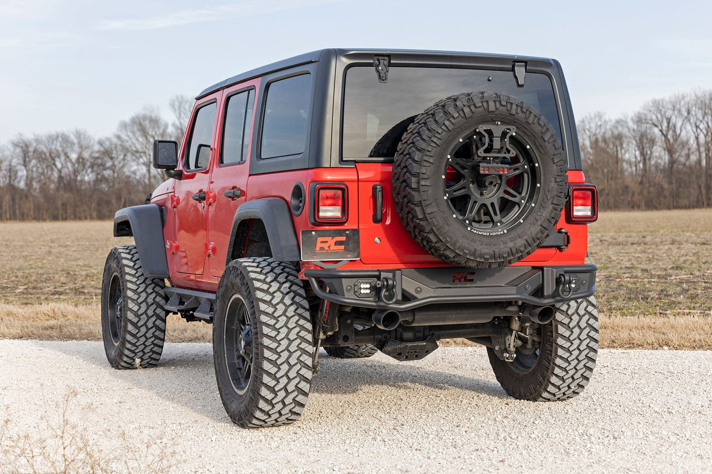 Rear Bumper Tubular Jeep Wrangler JL (18-26)/Wrangler Unlimited (18-26) Rough Country-3