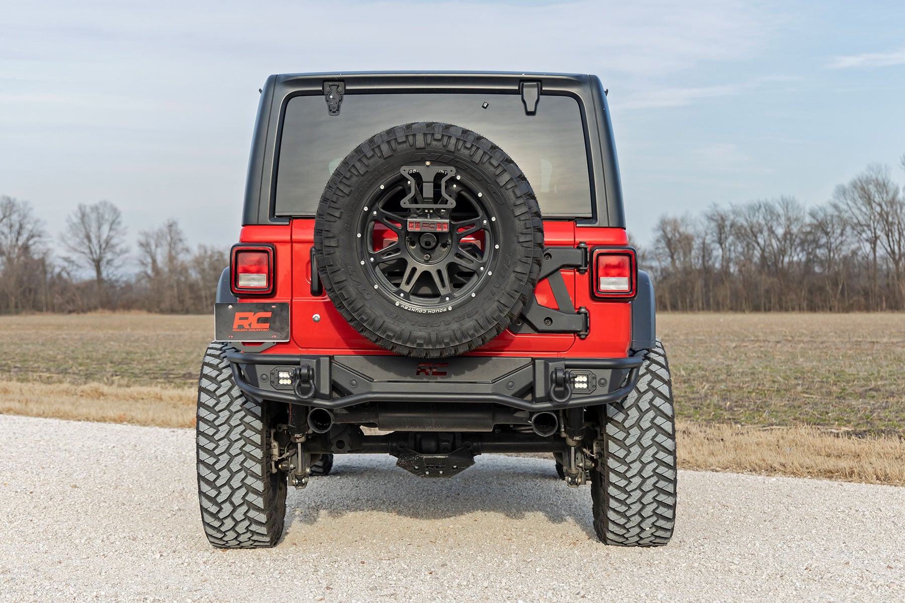 Rear Bumper Tubular Jeep Wrangler JL (18-26)/Wrangler Unlimited (18-26) Rough Country-5